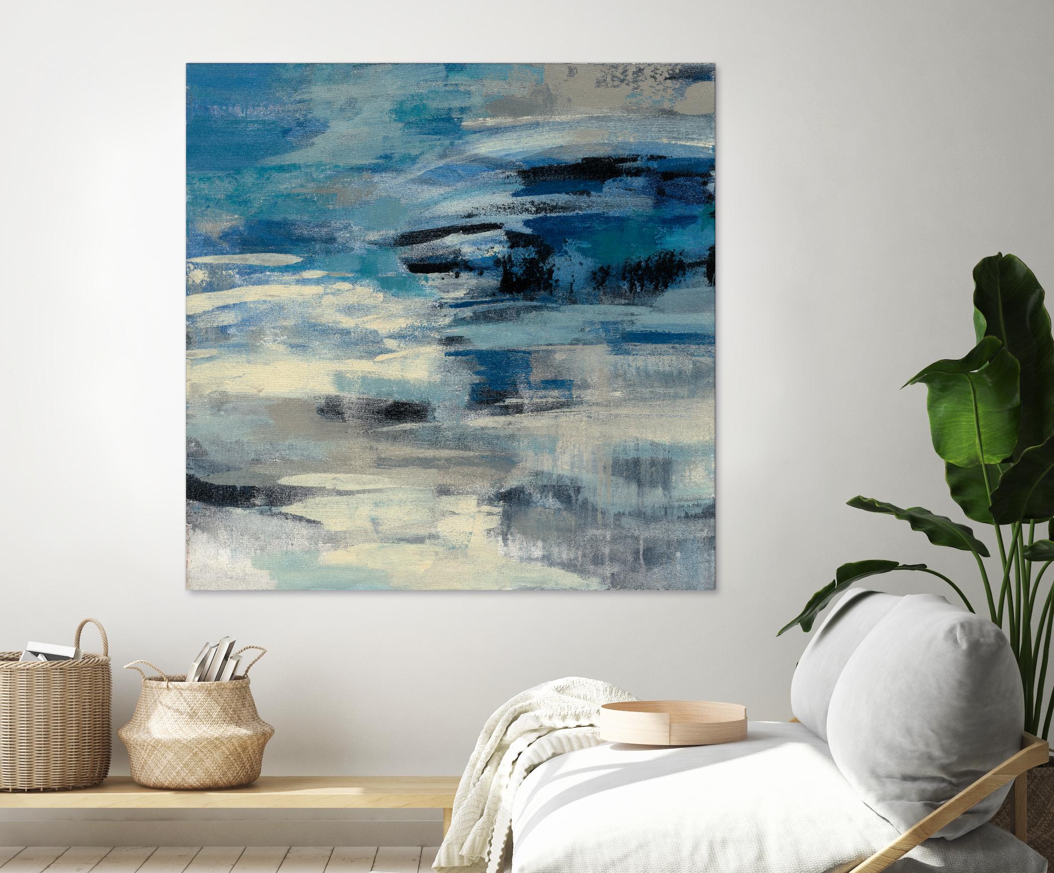 Indigo Wave by Silvia Vassileva on GIANT ART - black abstract