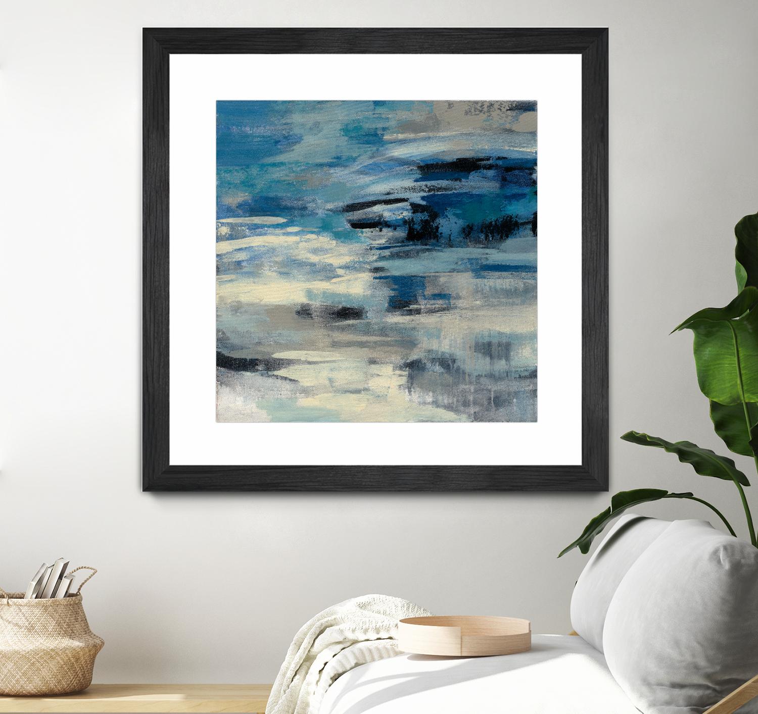 Indigo Wave by Silvia Vassileva on GIANT ART - black abstract