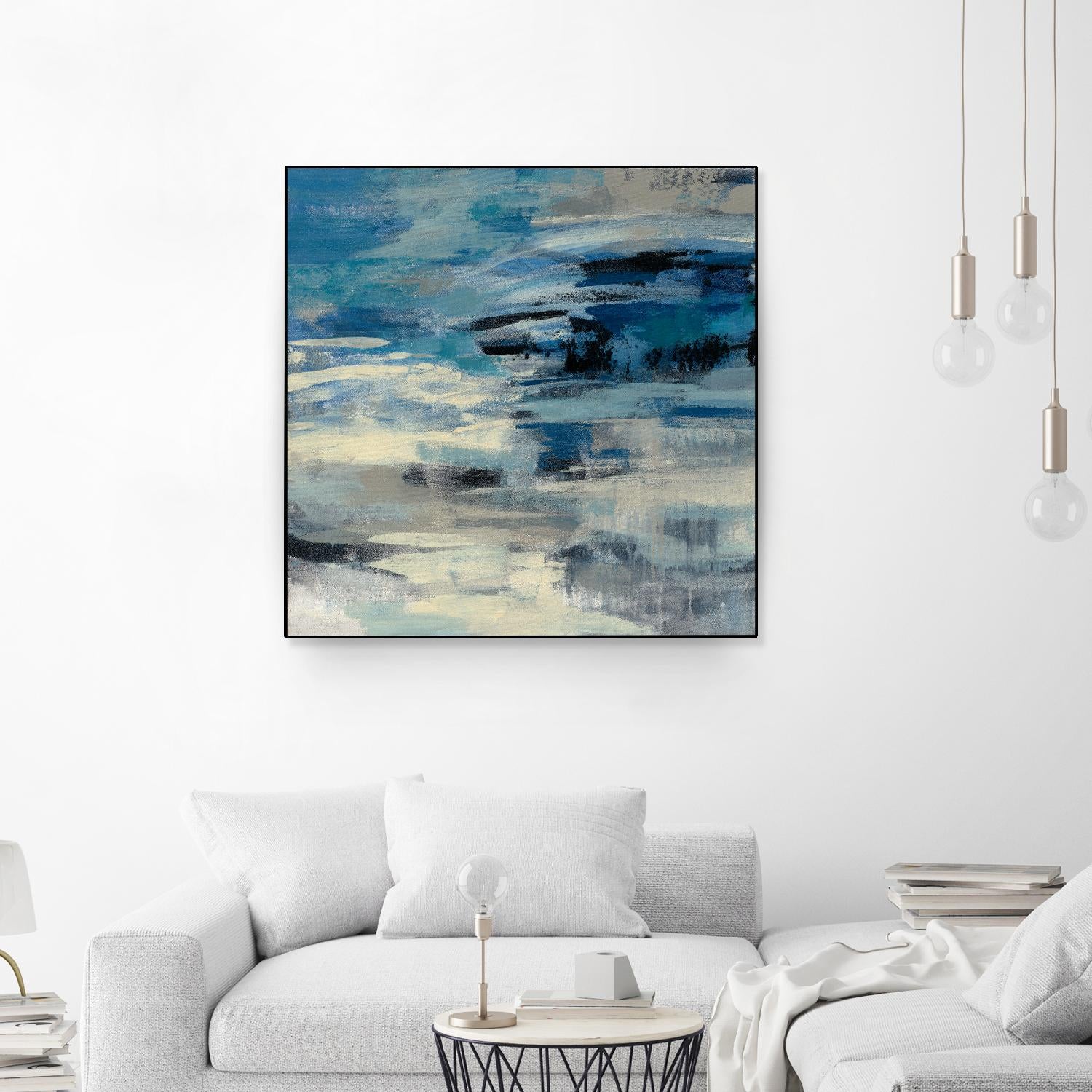 Indigo Wave by Silvia Vassileva on GIANT ART - black abstract