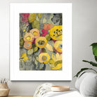 Yellow Floral Duo II by Silvia Vassileva on GIANT ART - grey floral