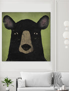 The Black Bear by Ryan Fowler on GIANT ART - green animals
