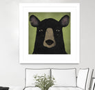 The Black Bear by Ryan Fowler on GIANT ART - green animals