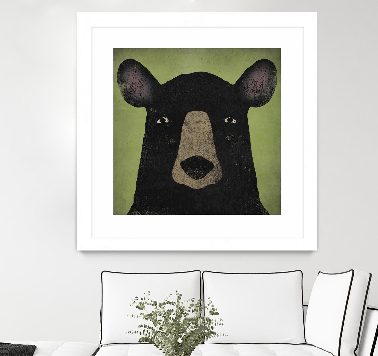 The Black Bear by Ryan Fowler on GIANT ART - green animals