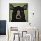 The Black Bear by Ryan Fowler on GIANT ART - green animals