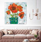 POP Original by Kellie Day on GIANT ART - turquoise floral