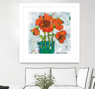 POP Original by Kellie Day on GIANT ART - turquoise floral