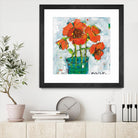 POP Original by Kellie Day on GIANT ART - turquoise floral