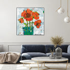 POP Original by Kellie Day on GIANT ART - turquoise floral