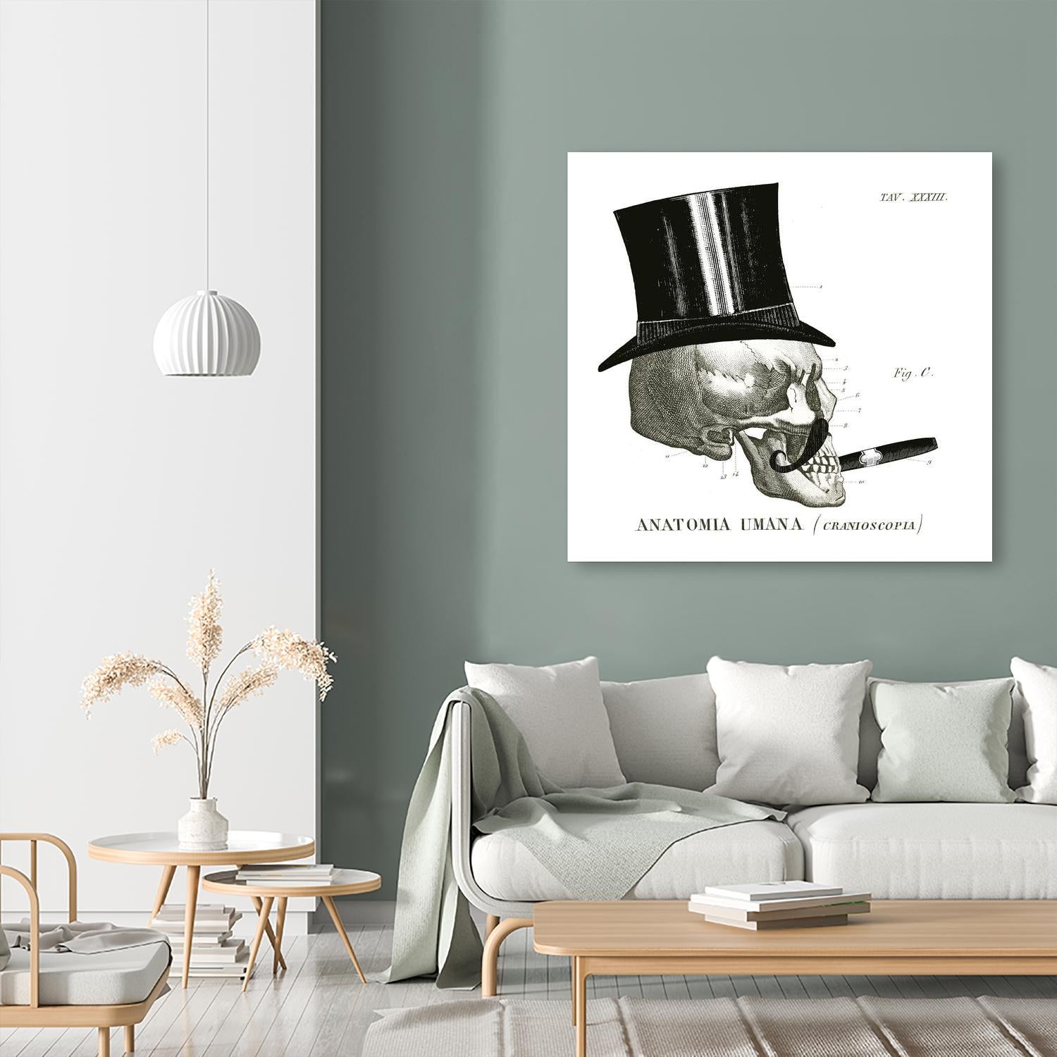 Dandy Bones III by Sue Schlabach on GIANT ART - white vintage