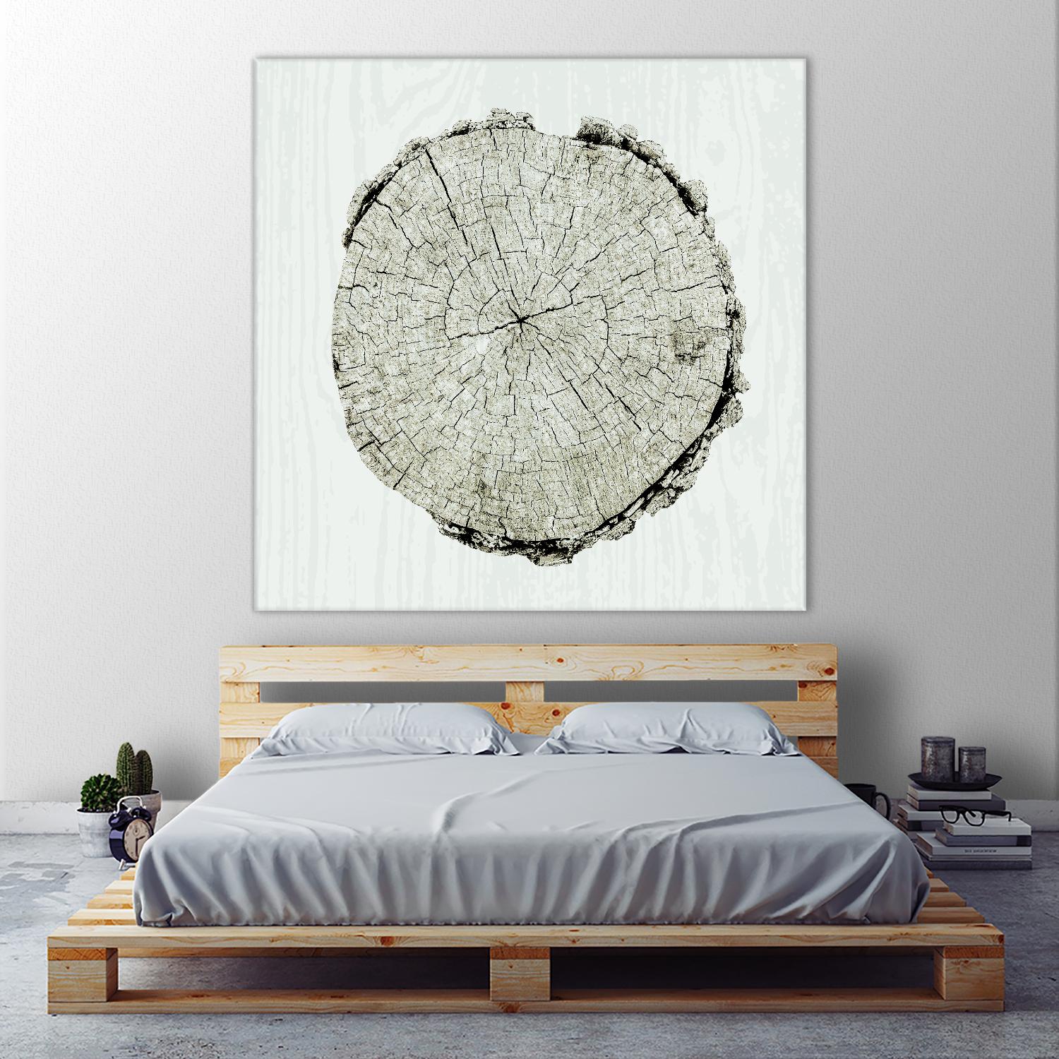 Woodland Years II by Sue Schlabach on GIANT ART - beige trees