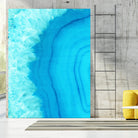 Agate Geode I by Portfolio on GIANT ART - blue contemporary