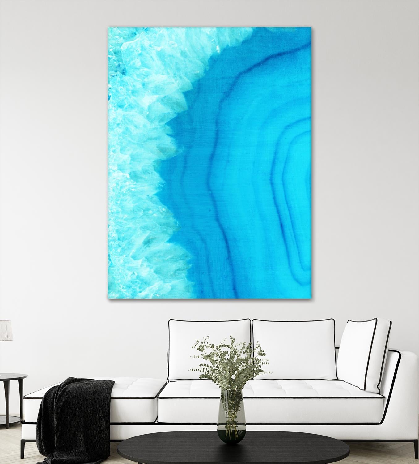 Agate Geode I by Portfolio on GIANT ART - blue contemporary