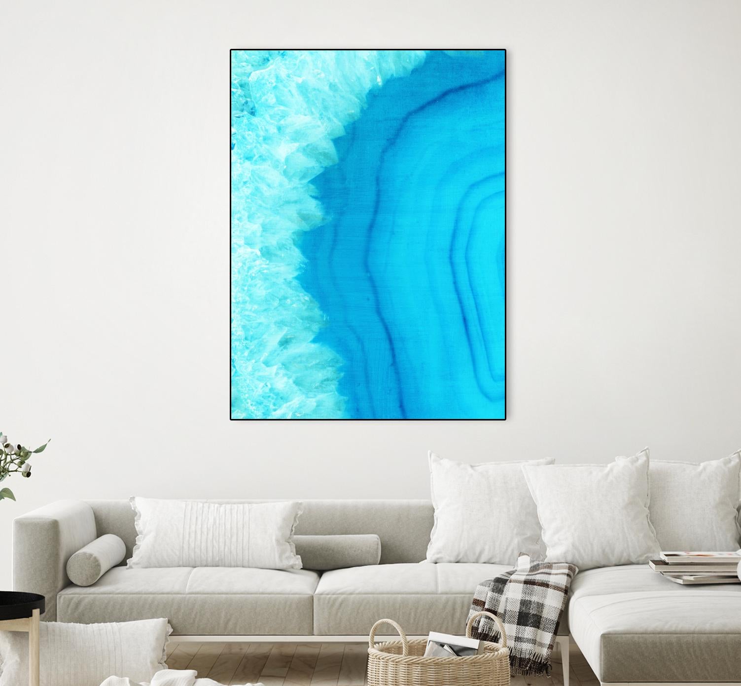 Agate Geode I by Portfolio on GIANT ART - blue contemporary