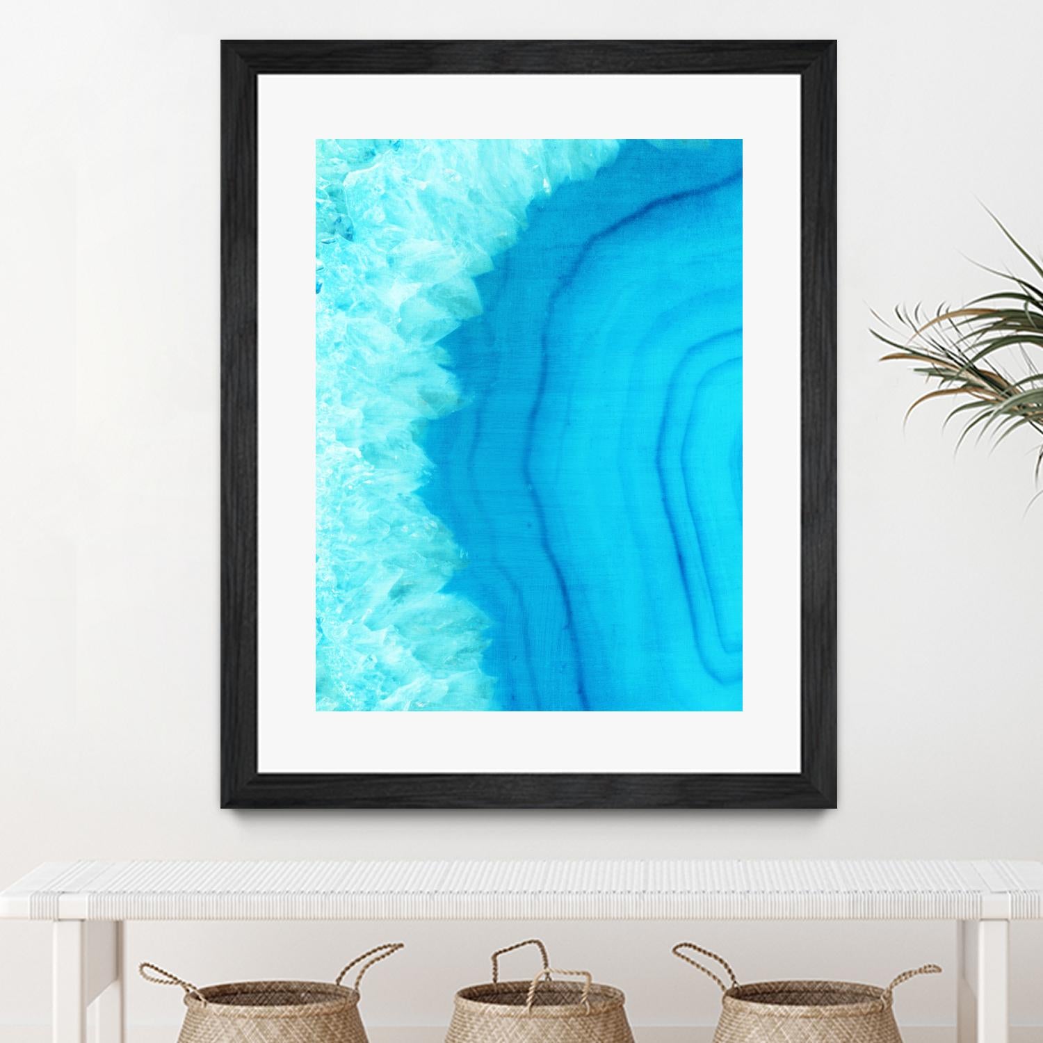 Agate Geode I by Portfolio on GIANT ART - blue contemporary