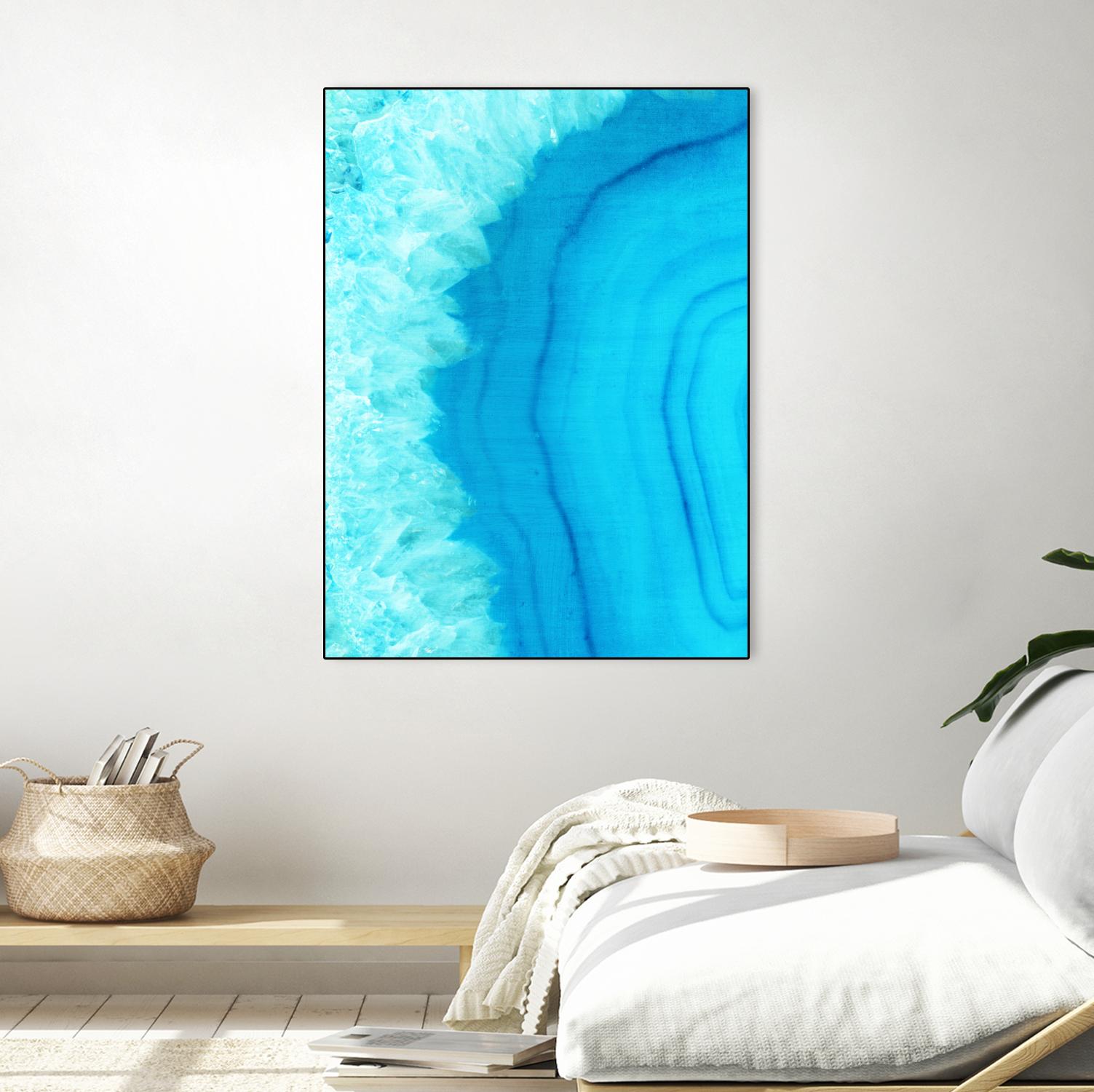 Agate Geode I by Portfolio on GIANT ART - blue contemporary
