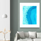 Agate Geode I by Portfolio on GIANT ART - blue contemporary