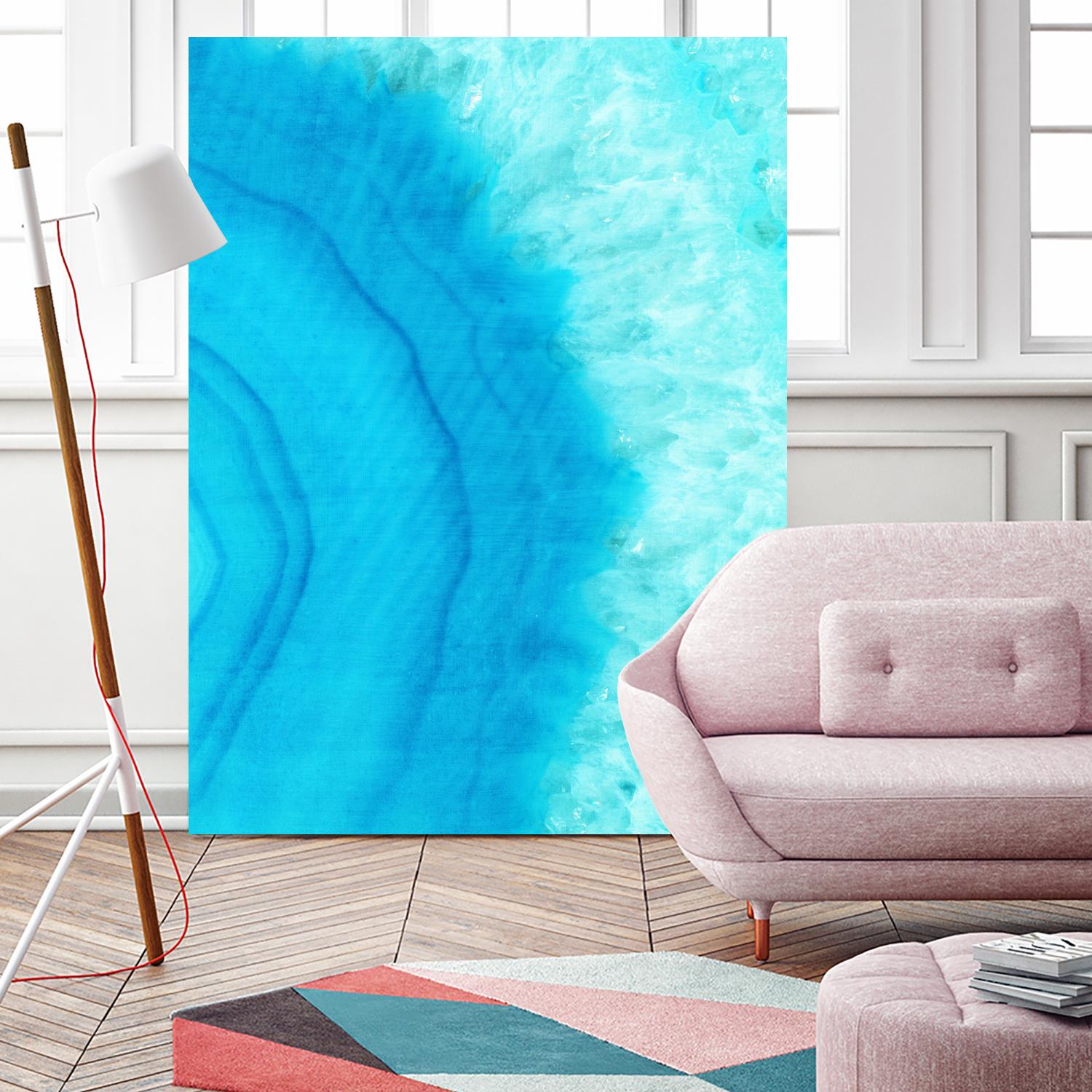 Agate Geode II by Portfolio on GIANT ART - blue contemporary