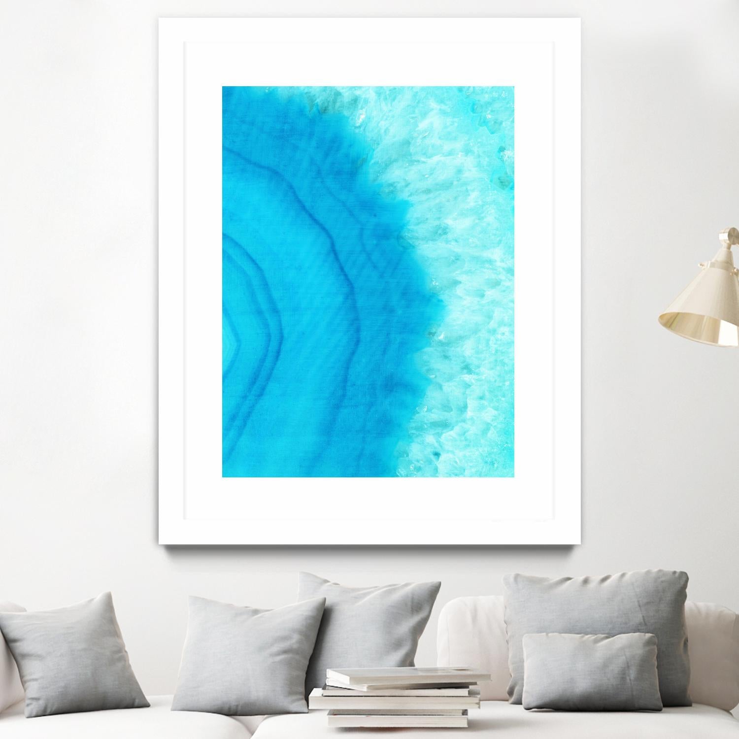 Agate Geode II by Portfolio on GIANT ART - blue contemporary