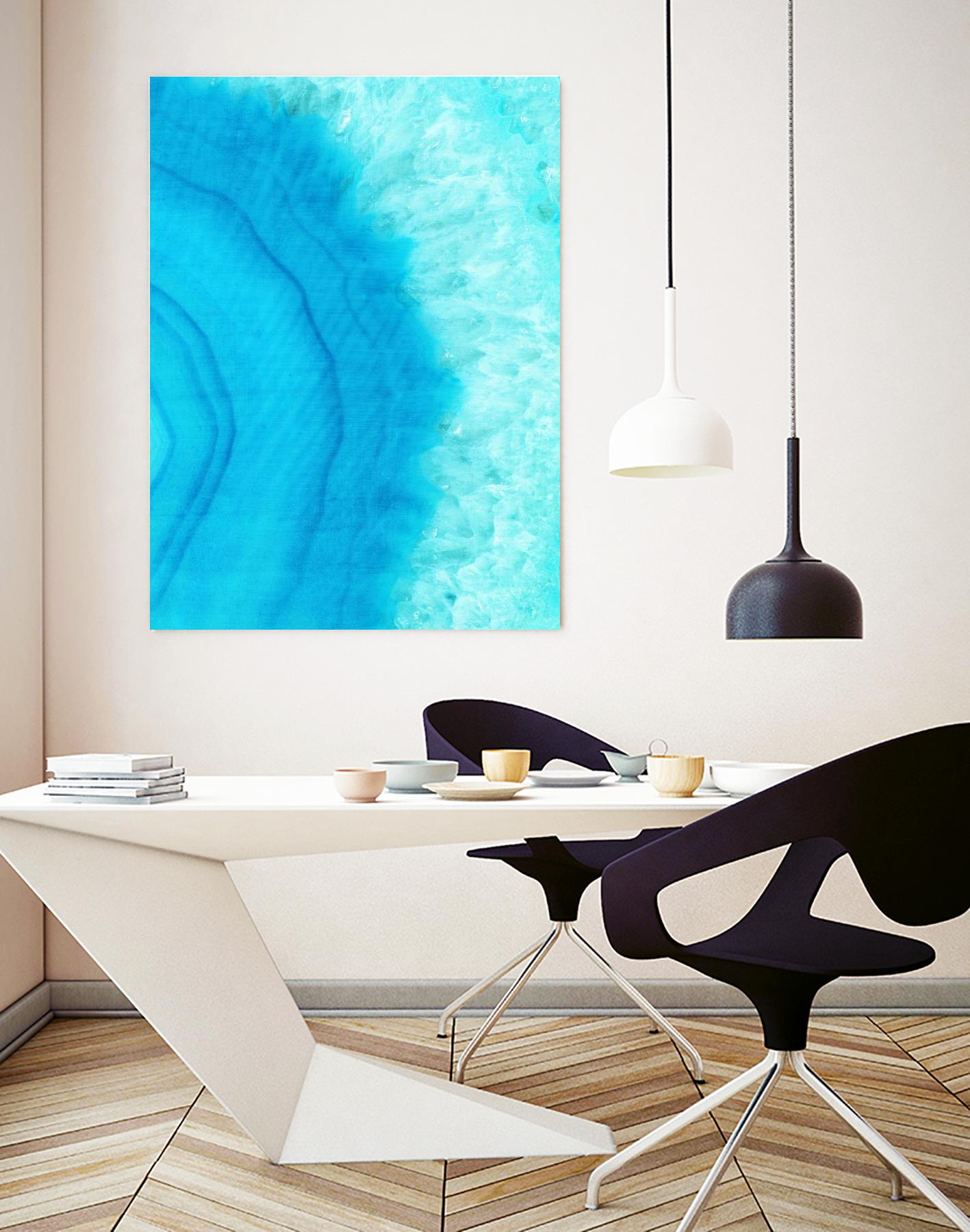 Agate Geode II by Portfolio on GIANT ART - blue contemporary