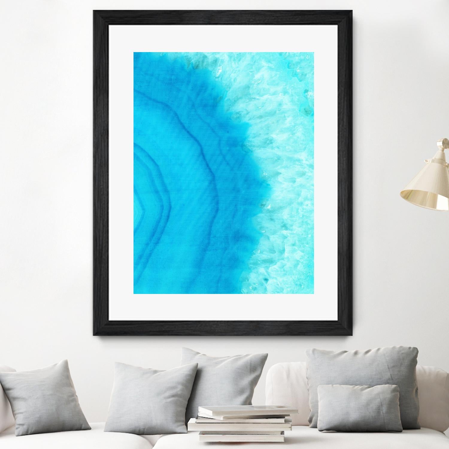 Agate Geode II by Portfolio on GIANT ART - blue contemporary