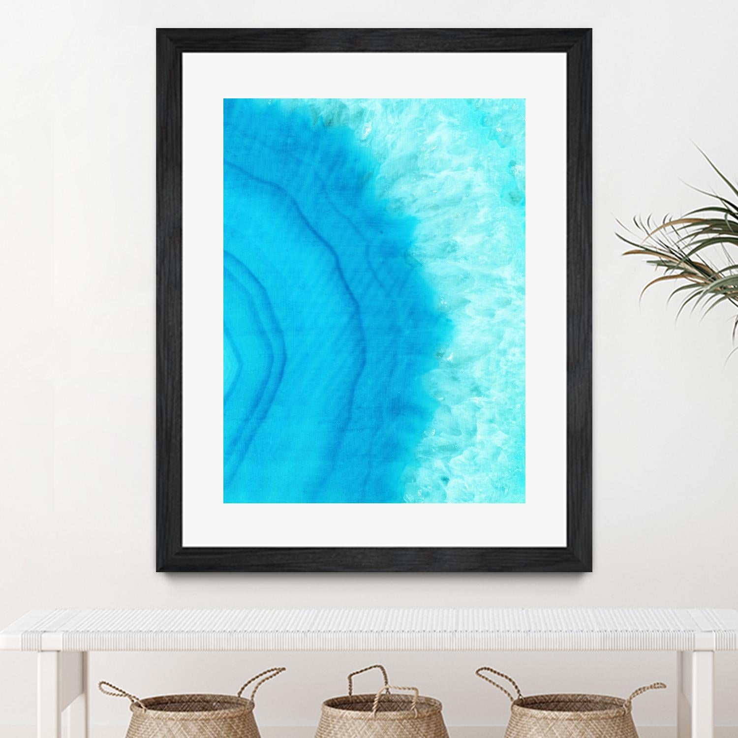 Agate Geode II by Portfolio on GIANT ART - blue contemporary
