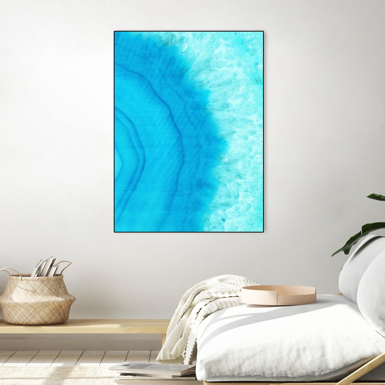 Agate Geode II by Portfolio on GIANT ART - blue contemporary