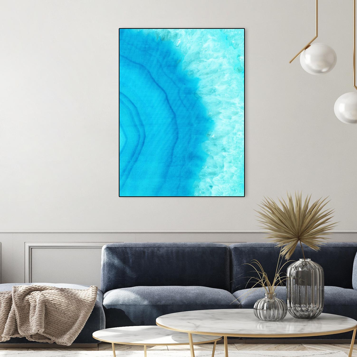 Agate Geode II by Portfolio on GIANT ART - blue contemporary