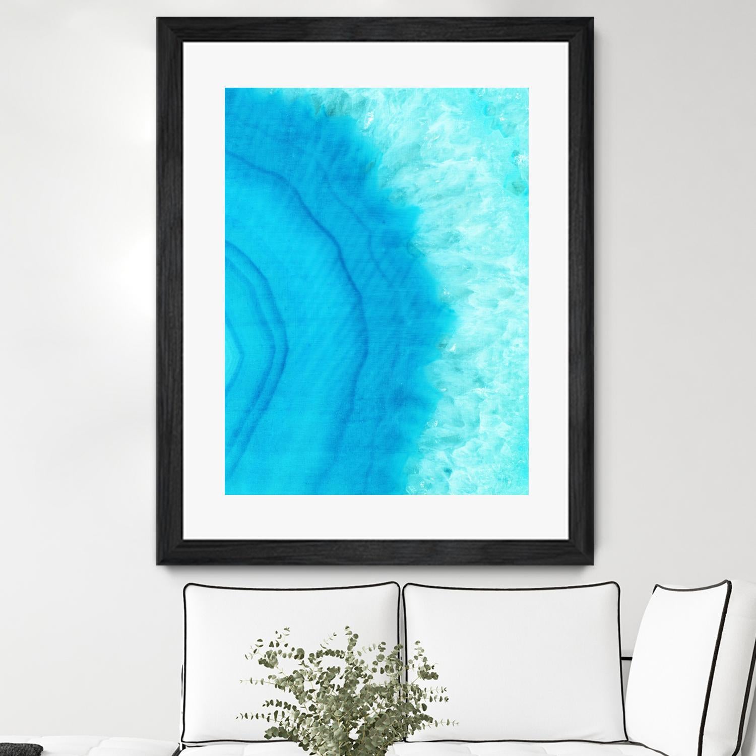 Agate Geode II by Portfolio on GIANT ART - blue contemporary