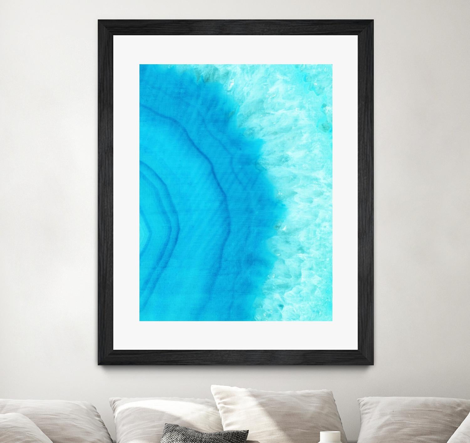 Agate Geode II by Portfolio on GIANT ART - blue contemporary