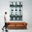 Across the Street II by Laura Marshall on GIANT ART - black architectural