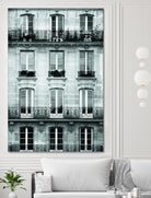 Across the Street II by Laura Marshall on GIANT ART - black architectural