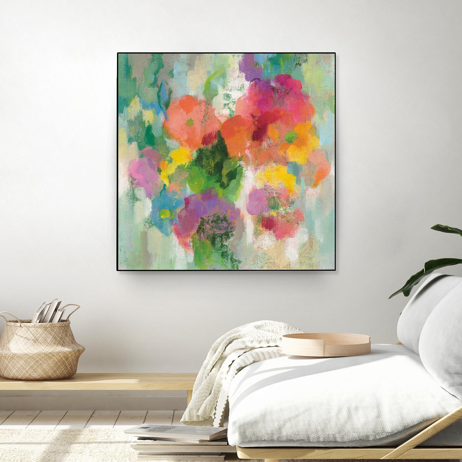 Colorful Garden II by Silvia Vassileva on GIANT ART - green floral