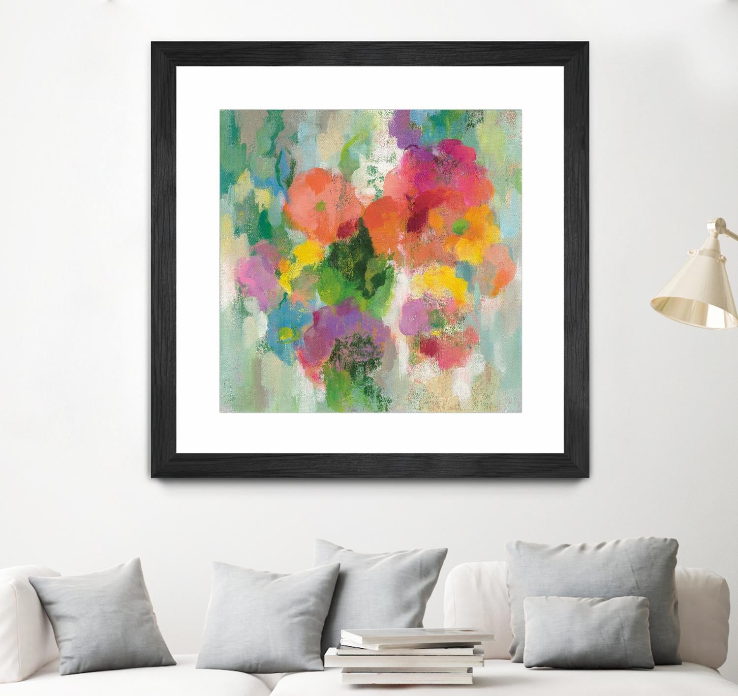 Colorful Garden II by Silvia Vassileva on GIANT ART - green floral