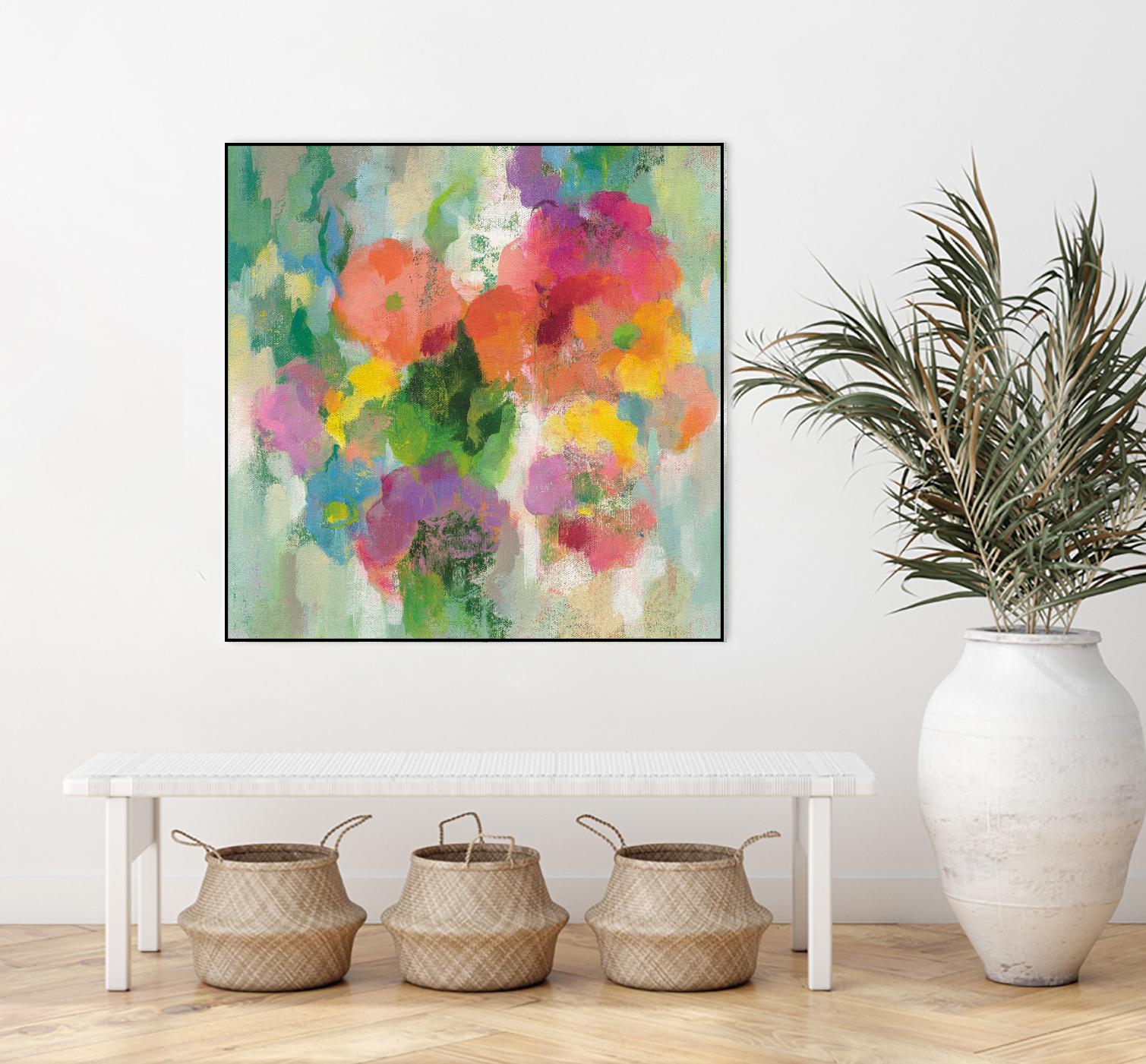 Colorful Garden II by Silvia Vassileva on GIANT ART - green floral