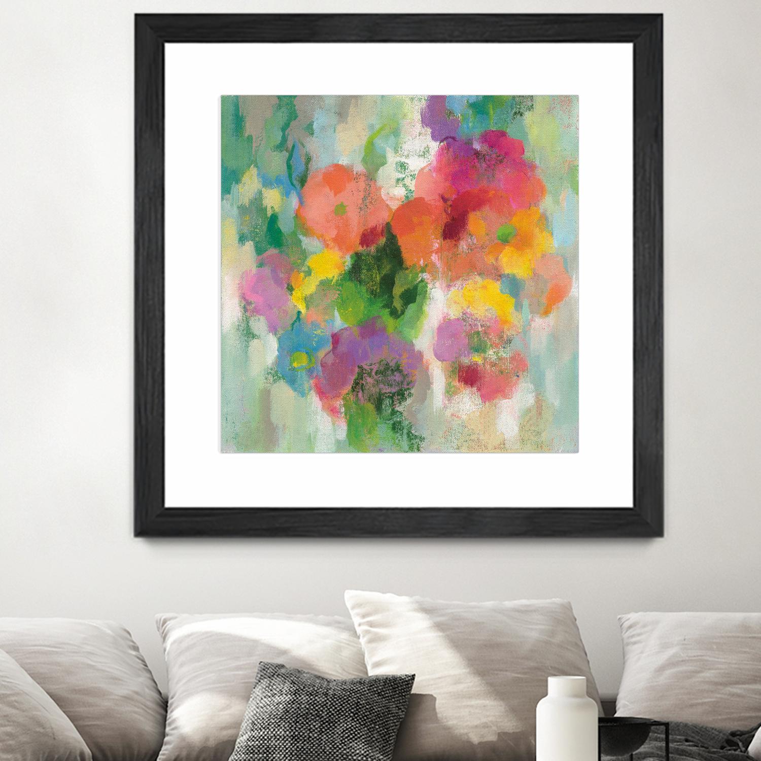Colorful Garden II by Silvia Vassileva on GIANT ART - green floral