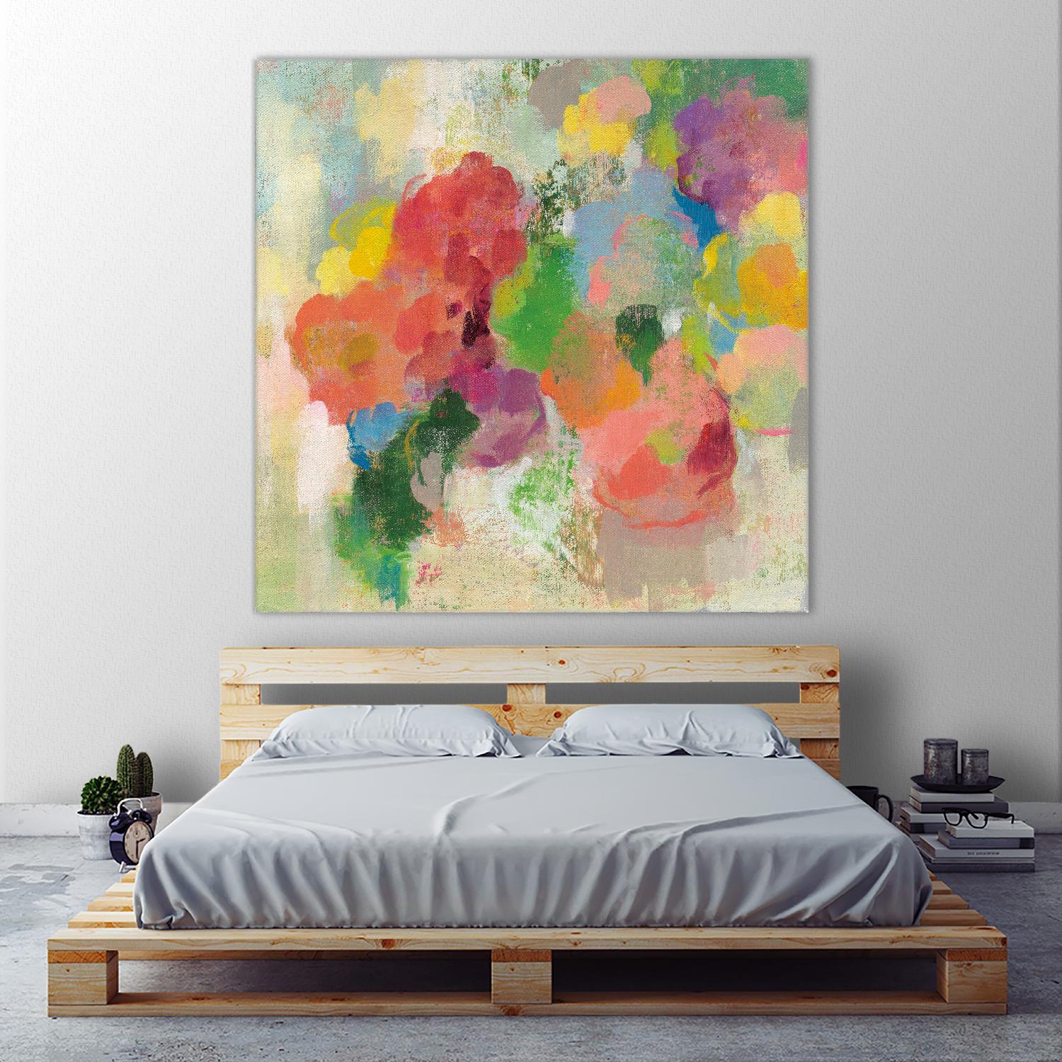 Colorful Garden III by Silvia Vassileva on GIANT ART - green floral