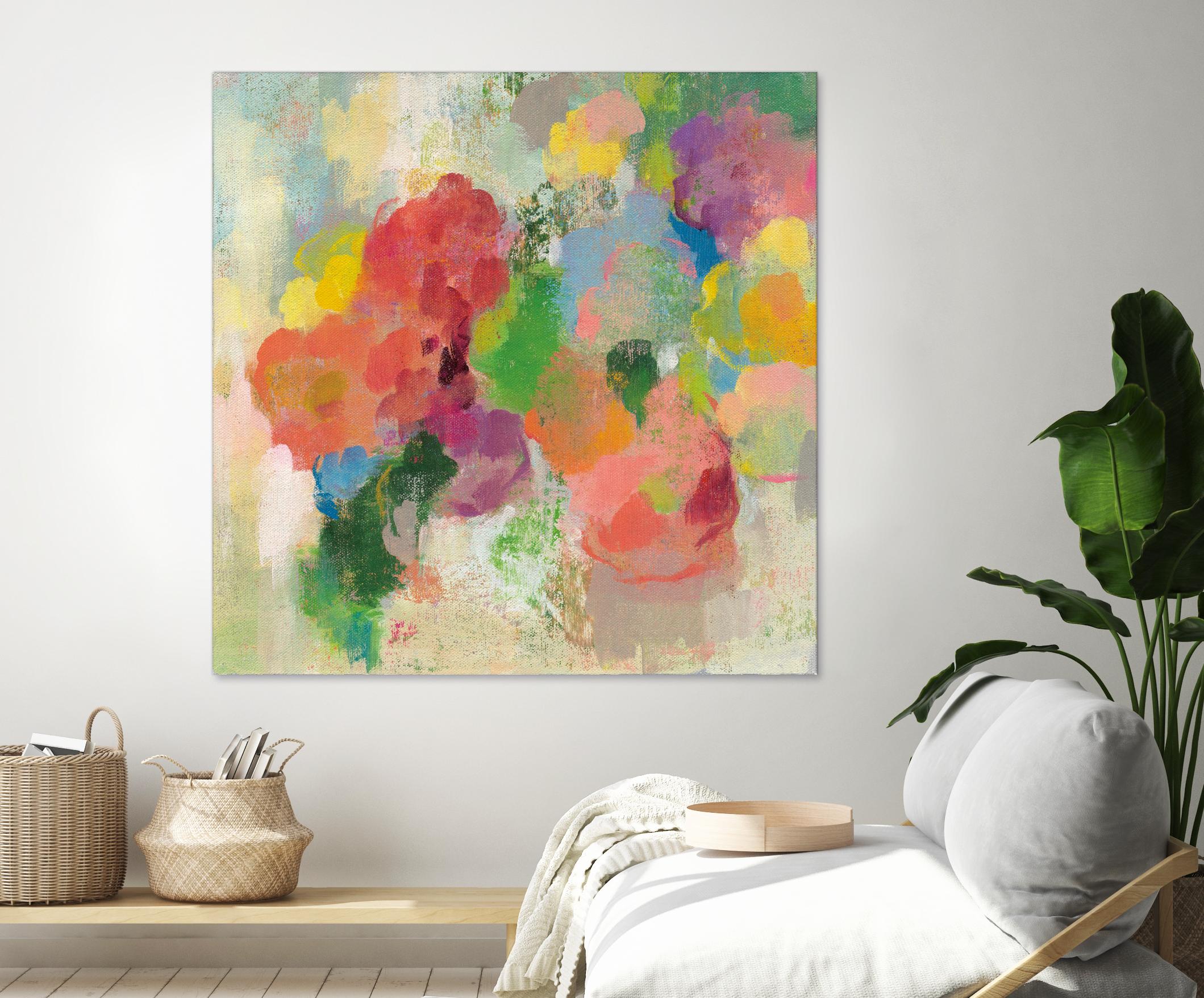 Colorful Garden III by Silvia Vassileva on GIANT ART - green floral