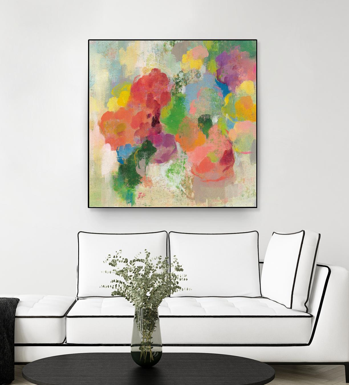 Colorful Garden III by Silvia Vassileva on GIANT ART - green floral