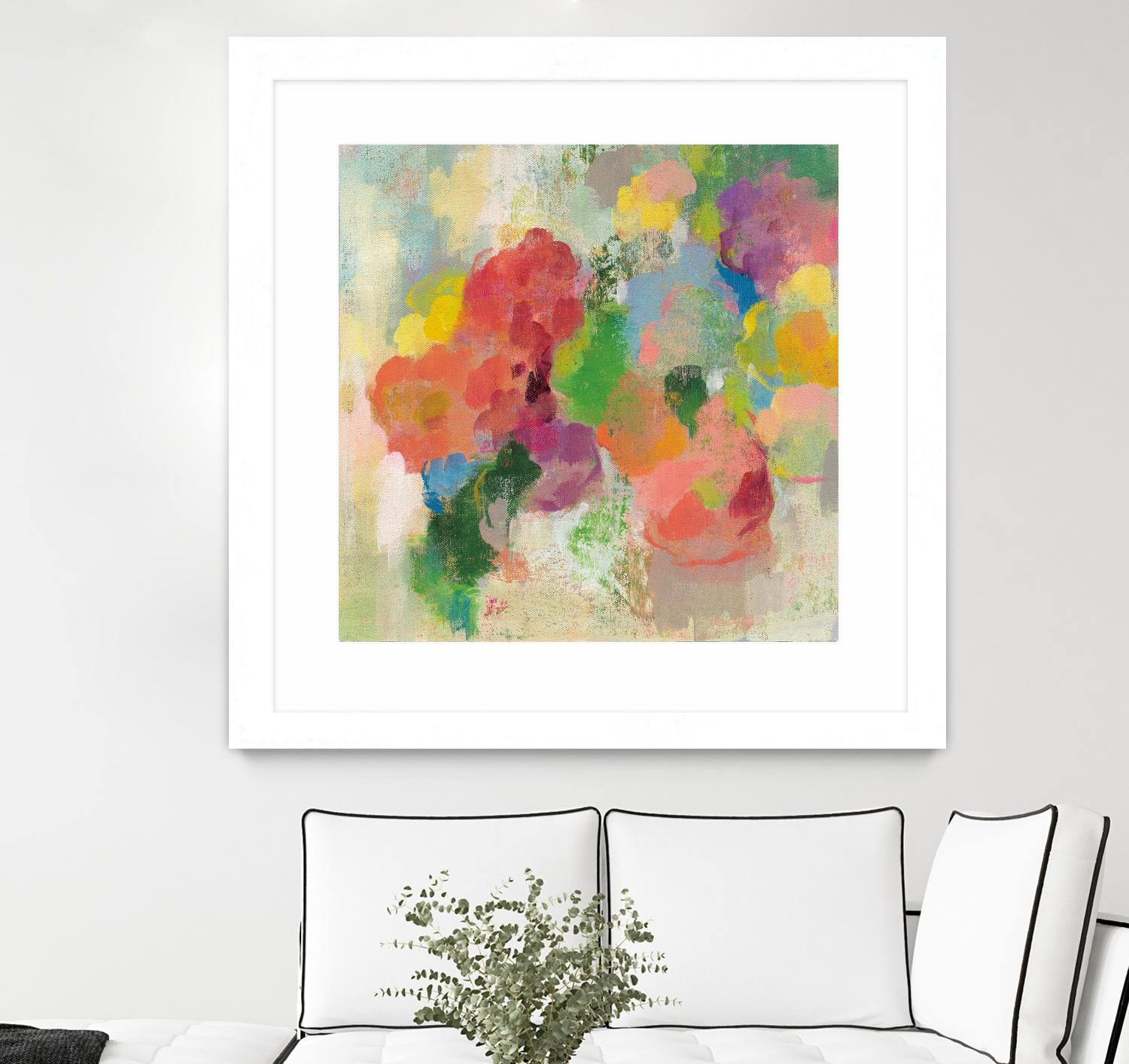 Colorful Garden III by Silvia Vassileva on GIANT ART - green floral