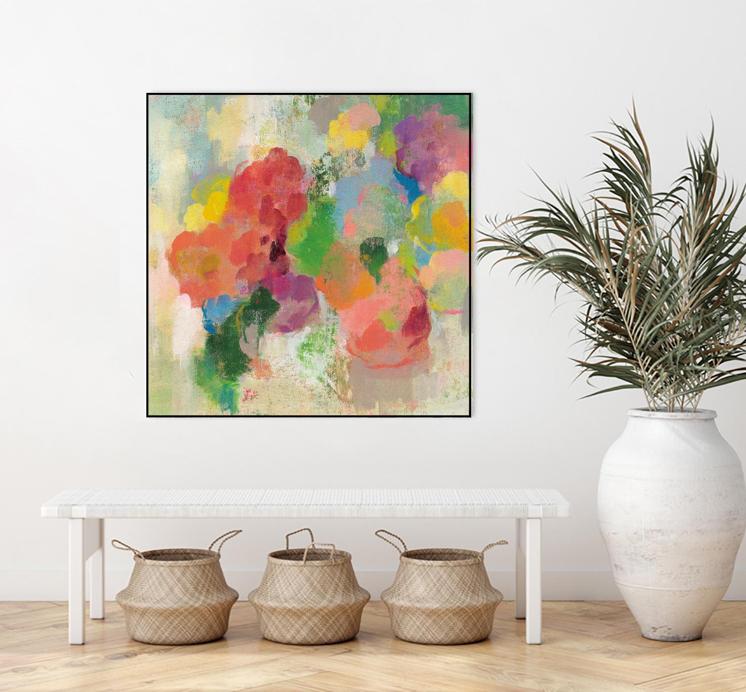 Colorful Garden III by Silvia Vassileva on GIANT ART - green floral