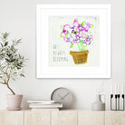 The Sweetness Inspiration by Kellie Day on GIANT ART - beige floral