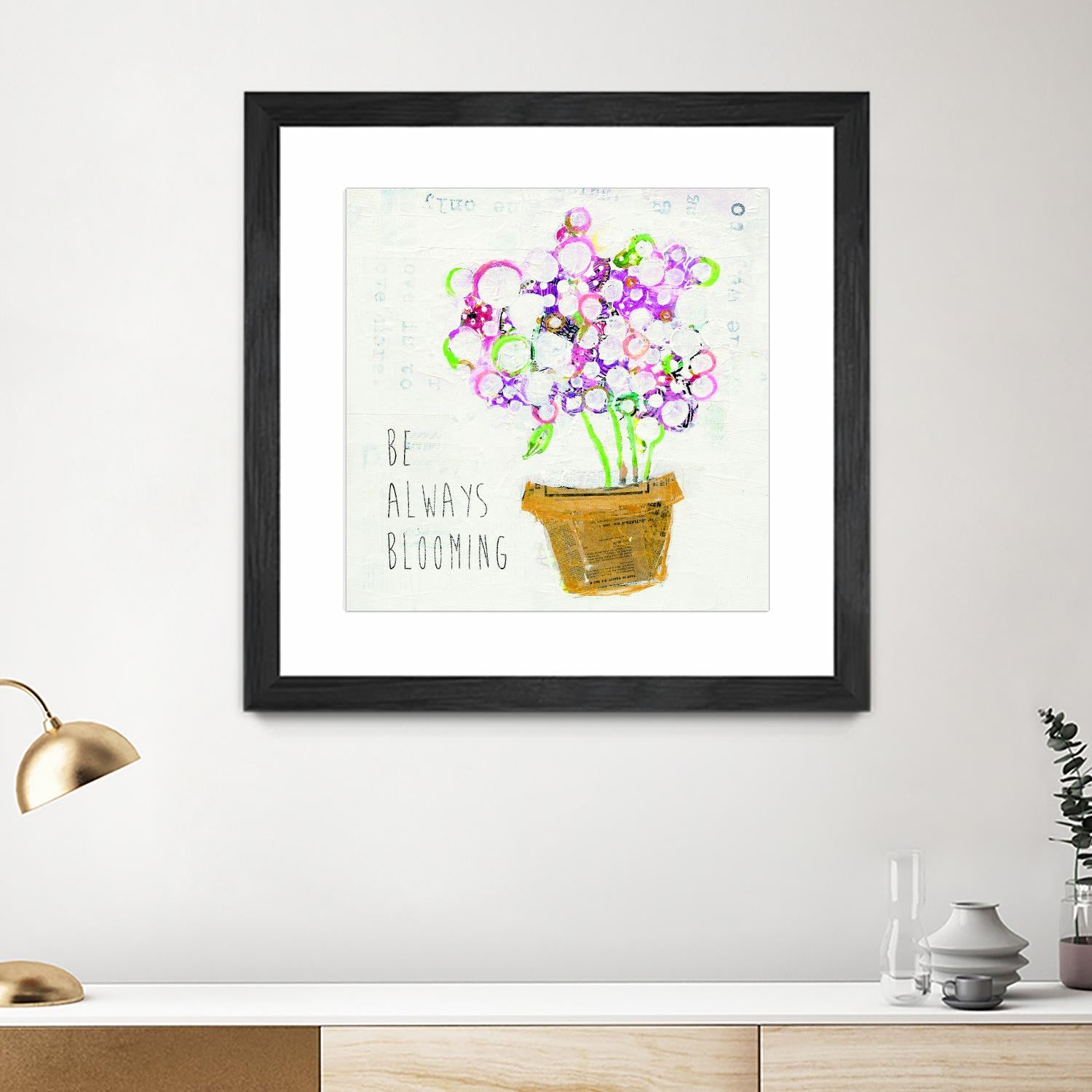 The Sweetness Inspiration by Kellie Day on GIANT ART - beige floral