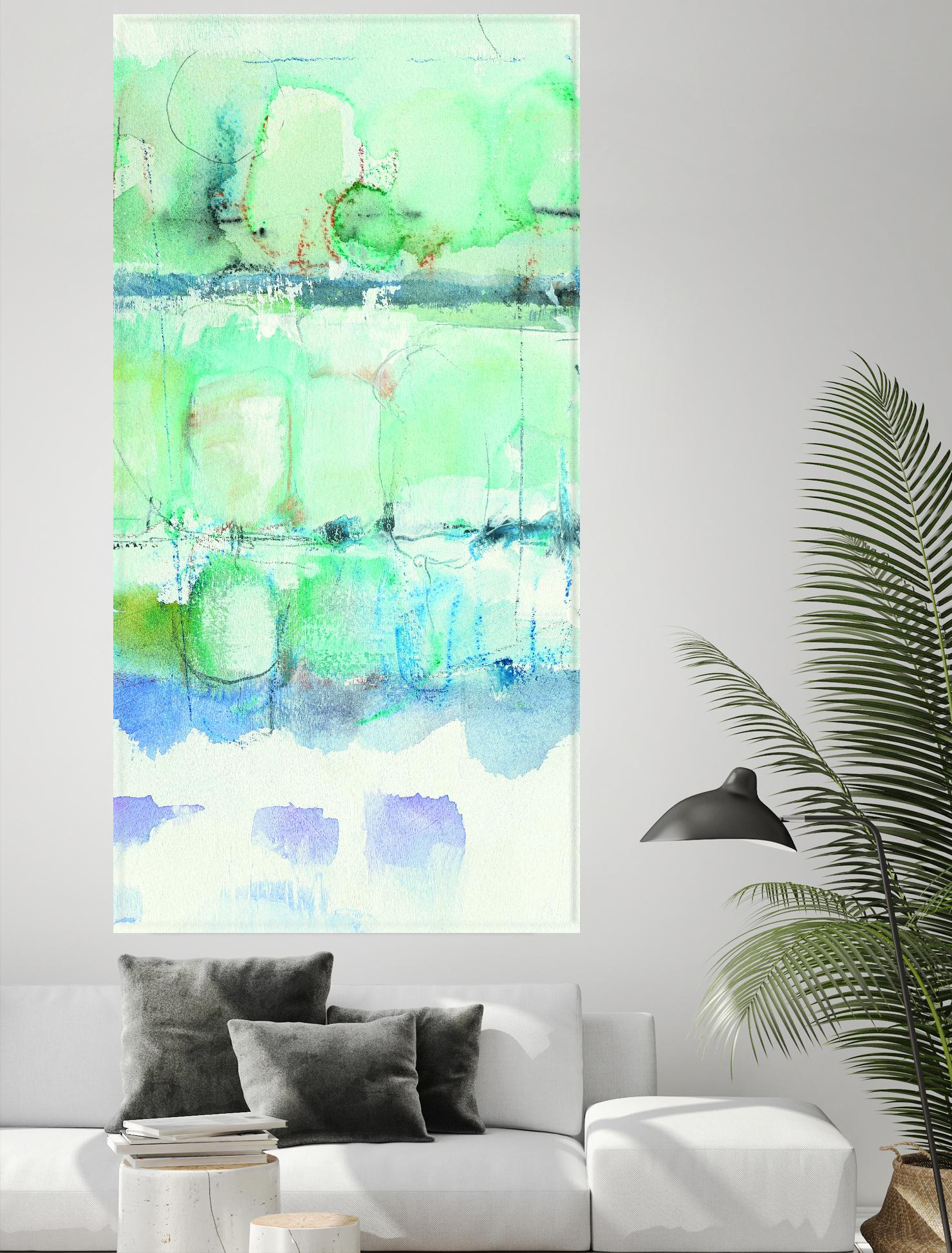 North Shore Panel III by Mike Schick on GIANT ART - turquoise abstract