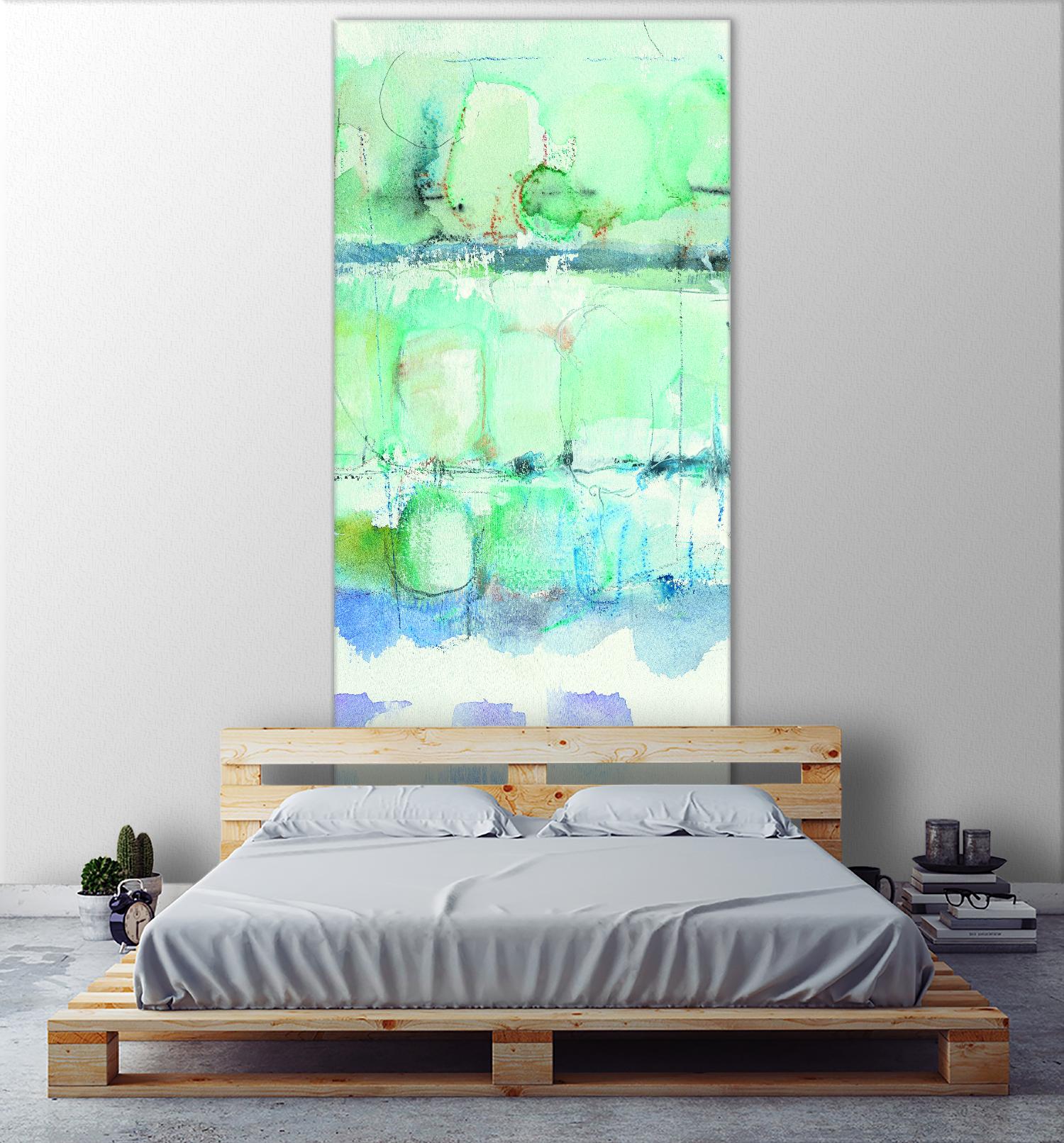 North Shore Panel III by Mike Schick on GIANT ART - turquoise abstract