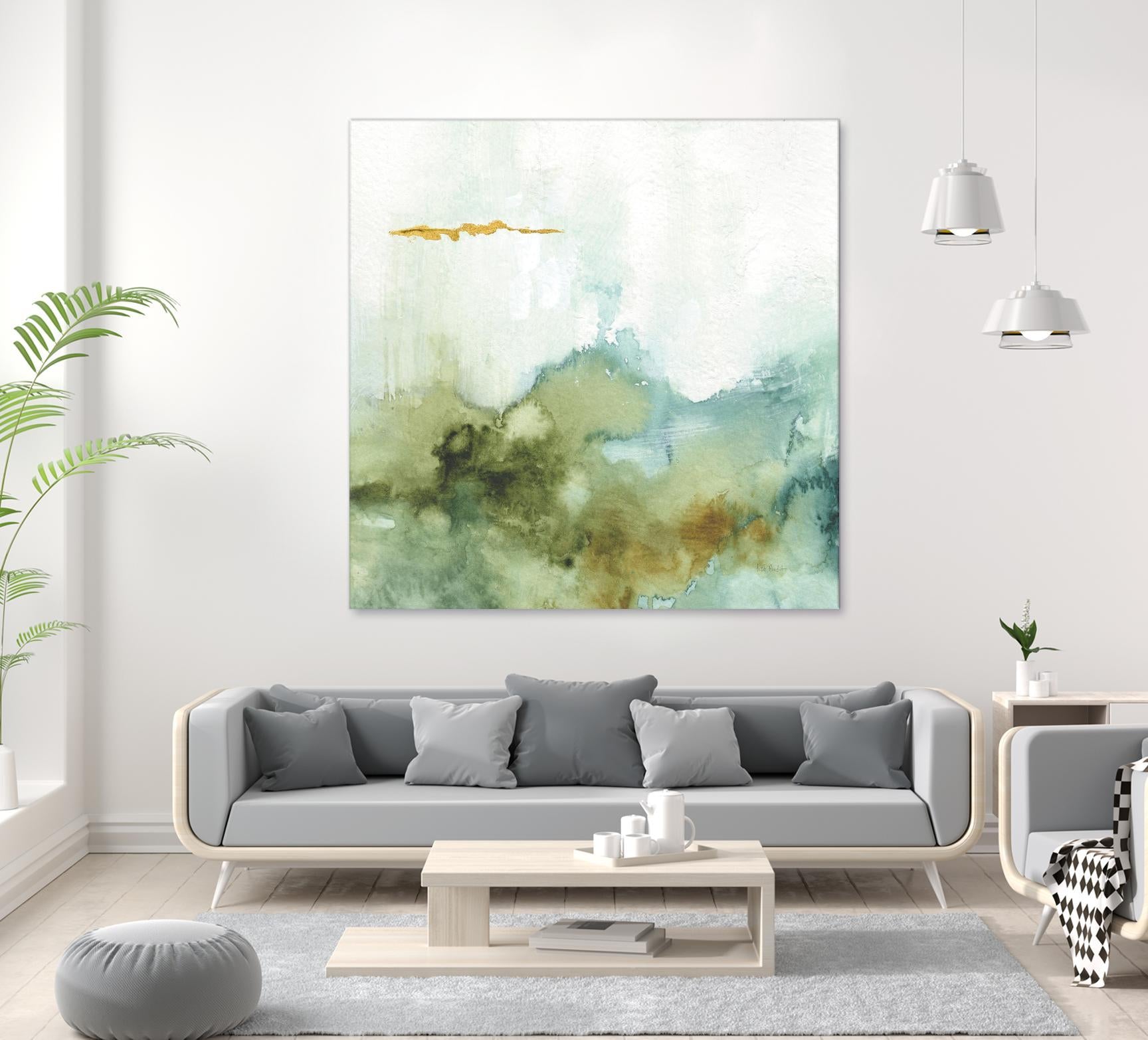 My Greenhouse Abstract III by Albena Hristova on GIANT ART - multi abstract gold