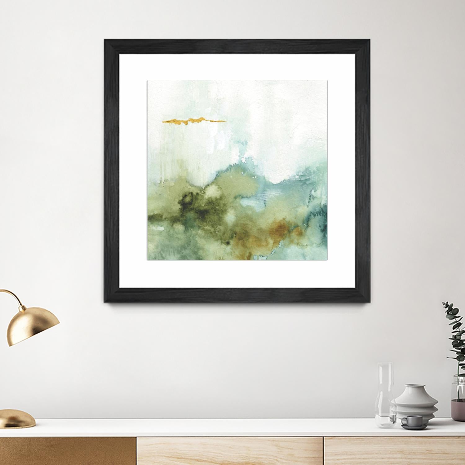 My Greenhouse Abstract III by Albena Hristova on GIANT ART - multi abstract gold