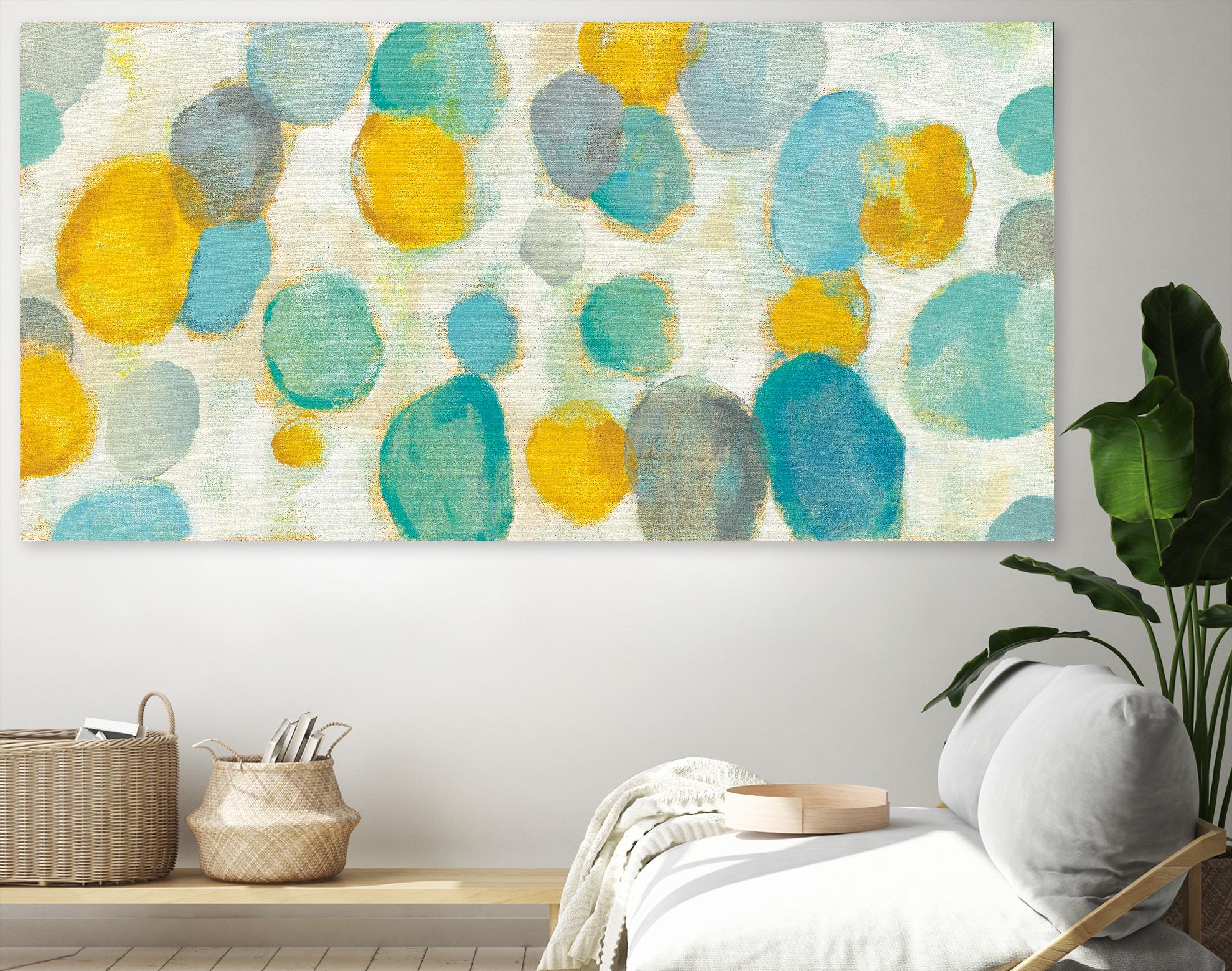 Painted Pebbles by Silvia Vassileva on GIANT ART - yellow abstract