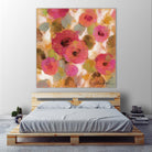Glorious Pink Floral II by Silvia Vassileva on GIANT ART - yellow floral