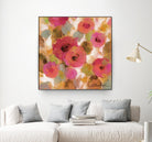 Glorious Pink Floral II by Silvia Vassileva on GIANT ART - yellow floral