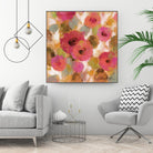 Glorious Pink Floral II by Silvia Vassileva on GIANT ART - yellow floral